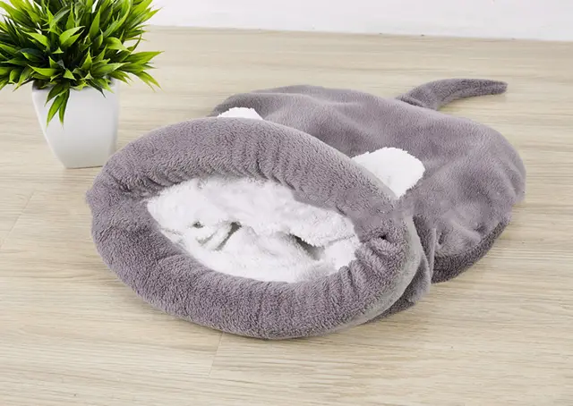Ins Foreign Trade Explosion Models Dog Kennel Cat Teddy Small And Medium Sized Dog Cat Mat Four Seasons Universal Semi Enclosed Pet Sleeping Bag ... Grey - Shop at LoveMi