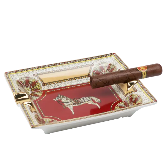 Large Capacity Two slot War Horse Ashtray - Shop at LoveMi
