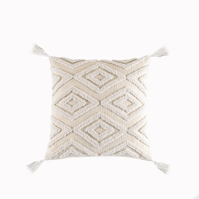 Modern Minimalist Nordic Style Tufted Geometric Three dimensional Pillowcase 3Style - Shop at LoveMi