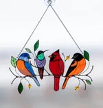 2Pcs 4 Birds