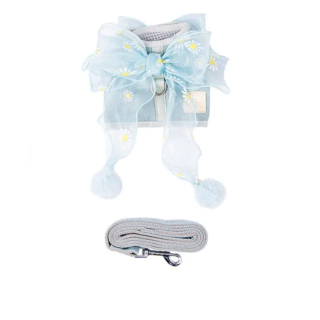 Pure Color Breathable Cat Rope Cat Chest Strap Blue - Shop at LoveMi