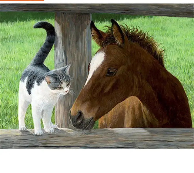 CHEVAL MERE ET ENFANT H12658 40X50Cm - Shop at LoveMi