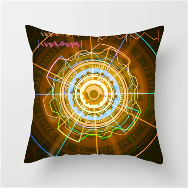 Spaceship Cartoon Cushion Cover Astronaut Rocket Pillow Case Household Pillow Case 5 - Shop at LoveMi
