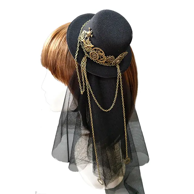 Steampunk Mini Top Hat Black - Shop at LoveMi