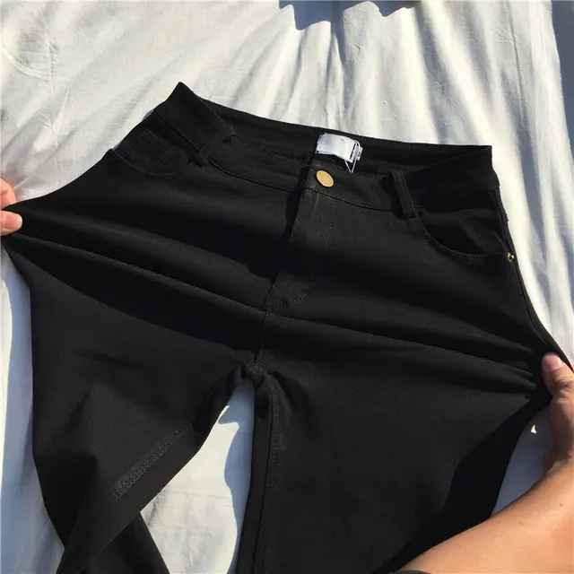 Women'S Leggings Wear Cropped Trousers Outside Black - Shop at LoveMi