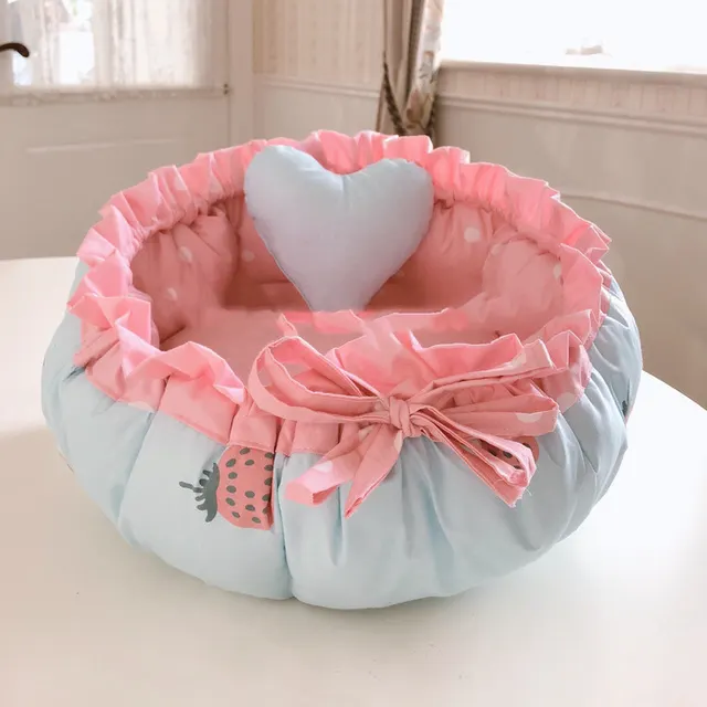 Kennel Pet Kennel Teddy Dog Small Dog Cat Kennel Strawberry - Shop at LoveMi