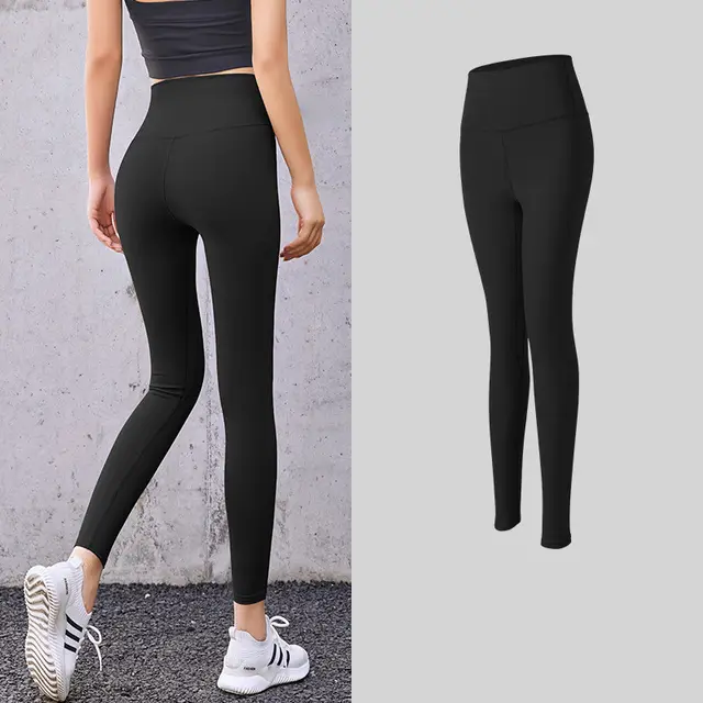 High Waist Skinny Peach Hip Legging Fitness Pants Black - Shop at LoveMi