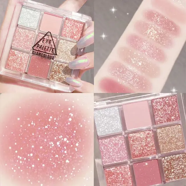 Student Glitter Pearlescent Waterproof Super Glitter Cowherd Eyeshadow A5A - Shop at LoveMi