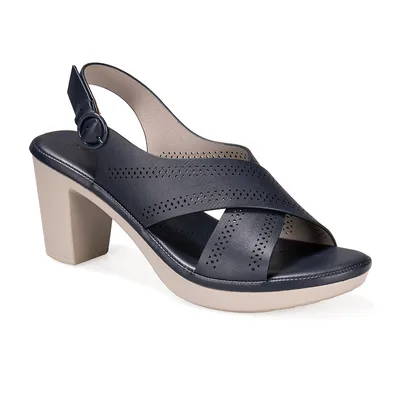 New Thick Heel High Heel Women Sandals Blue - Shop at LoveMi