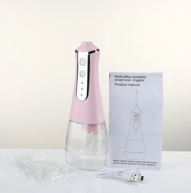 Water Flossing Dental Cleaning Machine Portable Electric Household Oral Cleaning Pink - Shop at LoveMi