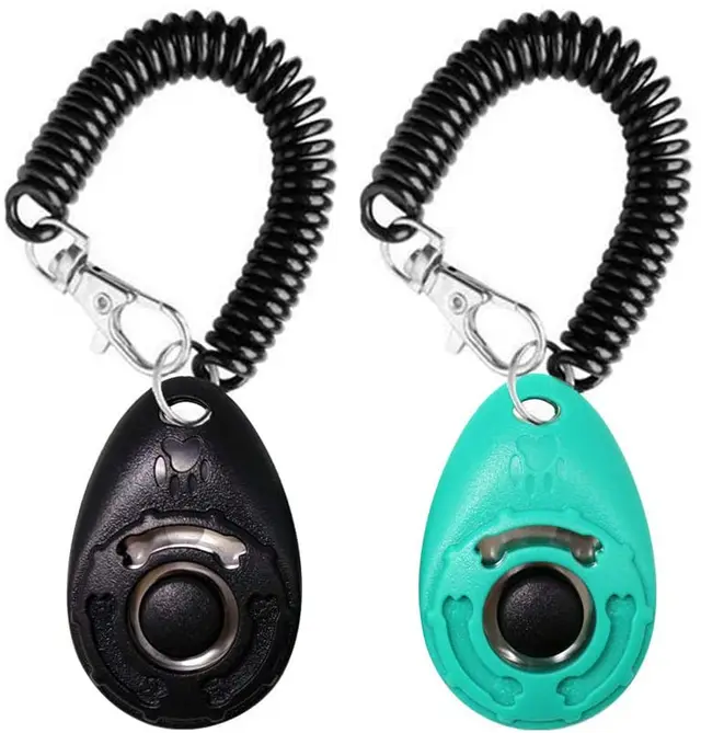 Drop Shaped Training Clicker Pet Training Black Water Lake Blue - Shop at LoveMi