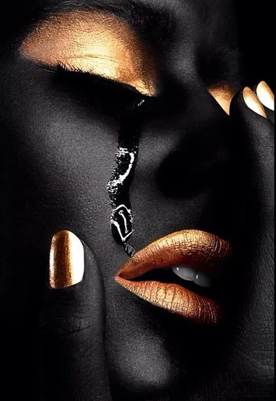 Black Gold Women's High definition Print Canvas Oil Painting 7 - Shop at LoveMi