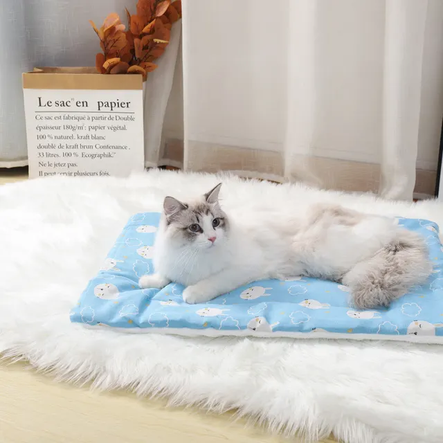 Thick Cotton Linen Lamb Wool Blanket Kennel Dog Mat Pet Supplies - Shop at LoveMi