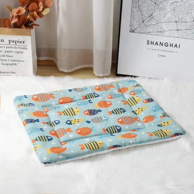 Thick Cotton Linen Lamb Wool Blanket Kennel Dog Mat Pet Supplies G - Shop at LoveMi