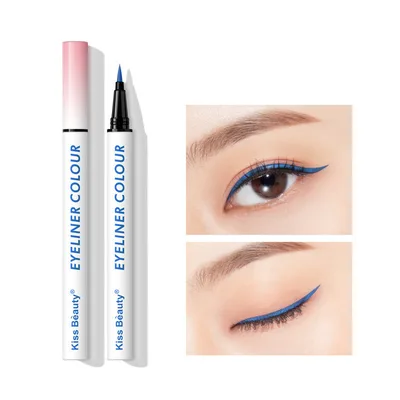Color Eyeliner Does Not Faint Waterproof And Sweat Proof Liquid Eyeliner Blue - Shop at LoveMi