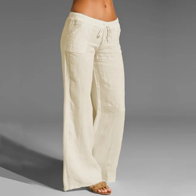 Spot Autumn And Winter Cross Border Women'S Casual Loose Trousers Stretch Waist Flared Yoga Pants Plus Size Women'S Pants Khaki - Shop at LoveMi