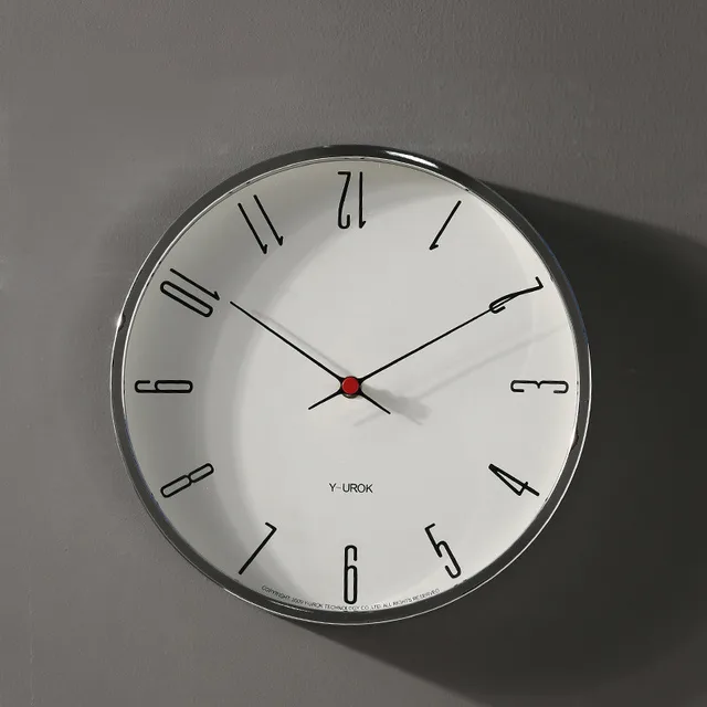 Nordic Modern Wall Clock Light Luxury Style Silver - Shop at LoveMi
