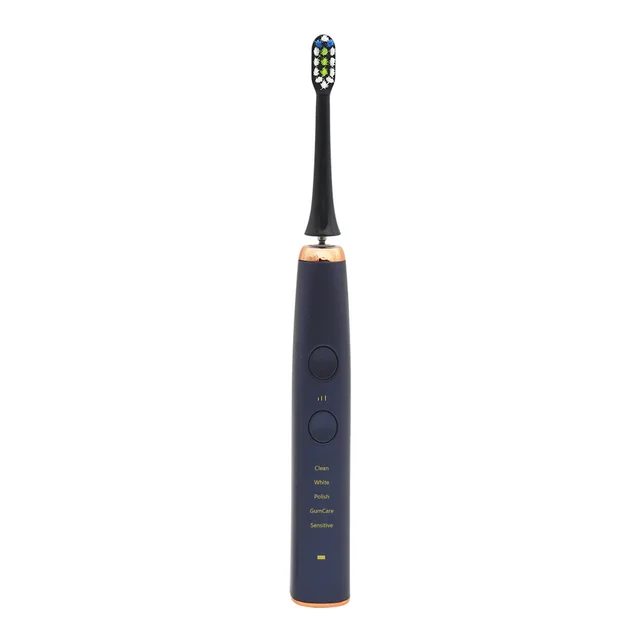New Electric Toothbrush Household Sonic Vibration Dual Mode Dark Blue - Shop at LoveMi
