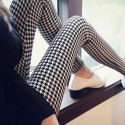 Milk Silk Houndstooth Leggings Houndstooth - Shop at LoveMi