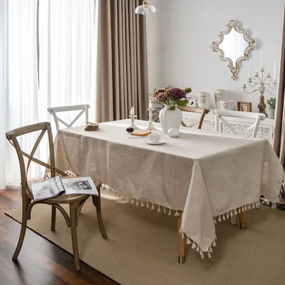 Cotton And Hemp Cloth Tea Table Cover Towel Art Vintage Tablecloth Tv Cabinet Nordic Liusu Table Cloth Household Long Table Mat Dark Brown - Shop at LoveMi
