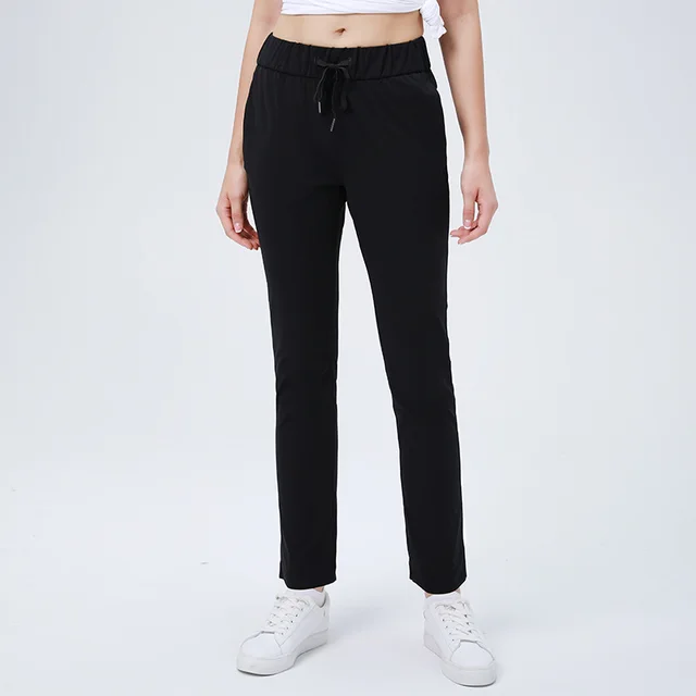 Quick Drying Elasticated Sports Casual Pants Black - Shop at LoveMi