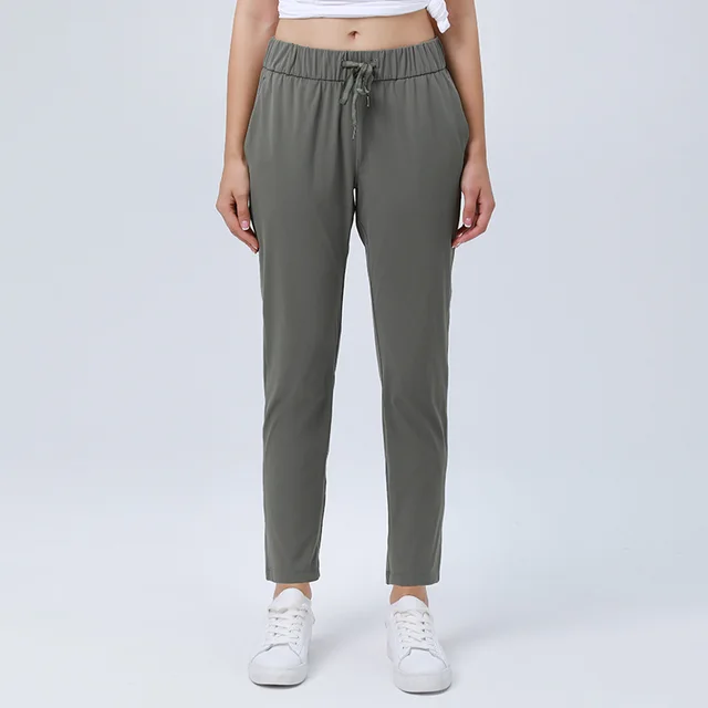 Quick Drying Elasticated Sports Casual Pants Green - Shop at LoveMi