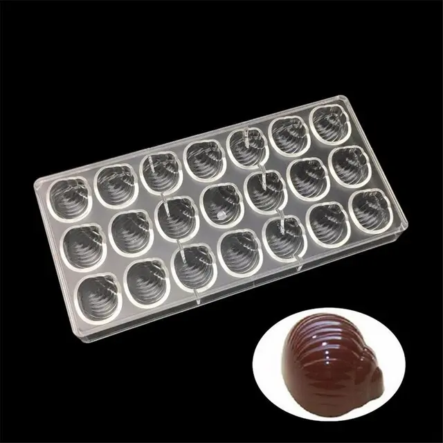 Three dimensional Conch Chocolate Mold Escargot Chocolate Mold Jelly Pudding DIY Baking Mold Conch - Shop at LoveMi