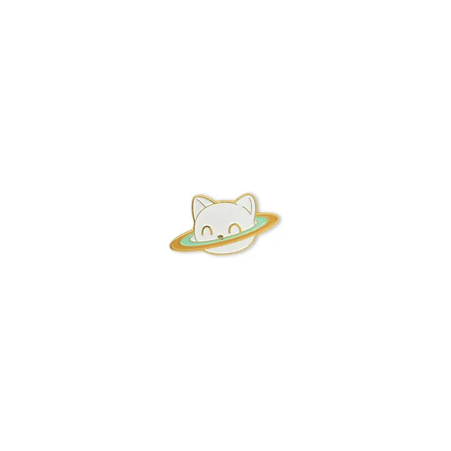 Space Space Cat Brooch Lovely Creative Metal Badge Couple Bag Clothing Decoration - Shop at LoveMi