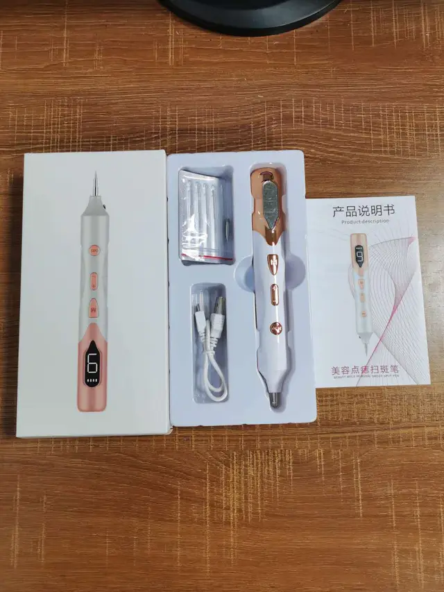 Miniature Spot Removing Freckles Embroidery Beauty Instrument Low Profile Simple Gold - Shop at LoveMi