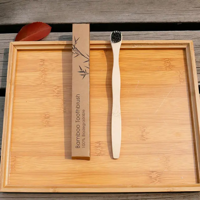 Bamboo And Wood Tongue Scraper Set 4 Sticks Tongue Cleaner Black - Shop at LoveMi