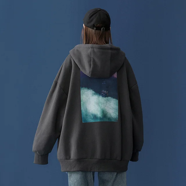 Spring Hooded Cardigan Sweater Women'S Unisex Style Trendy Couples Jacket Coat Spring hooded cardigan sweater women's unisex style trendy couples j... Dark Gray - Shop at LoveMi