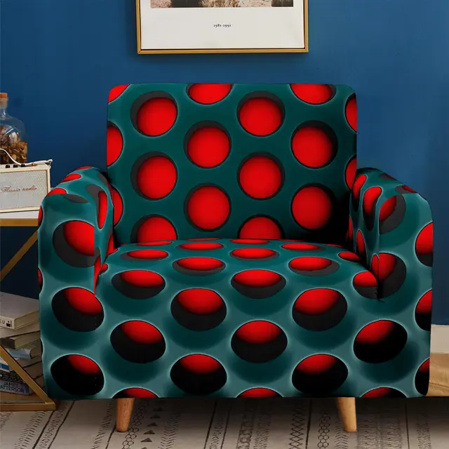 Circle Non Slip Elastic Sofa Cover Cover All Seasons Universal All Inclusive Cross Border Supply Multi Color Can Be Customized 90X140Cm - Shop at LoveMi