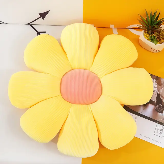 Bed and Breakfast Cushion Small Daisy Petal Cushion Yellow - Shop at LoveMi