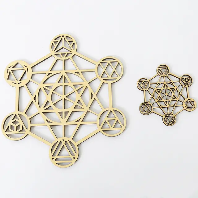 Wooden Crafts Geometric Wall Art Patterns Meditation Decorations 6 - Shop at LoveMi