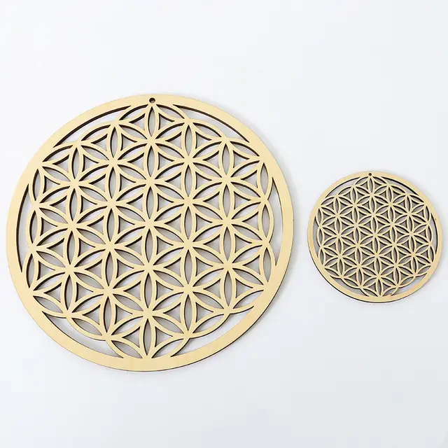 Wooden Crafts Geometric Wall Art Patterns Meditation Decorations 7 - Shop at LoveMi