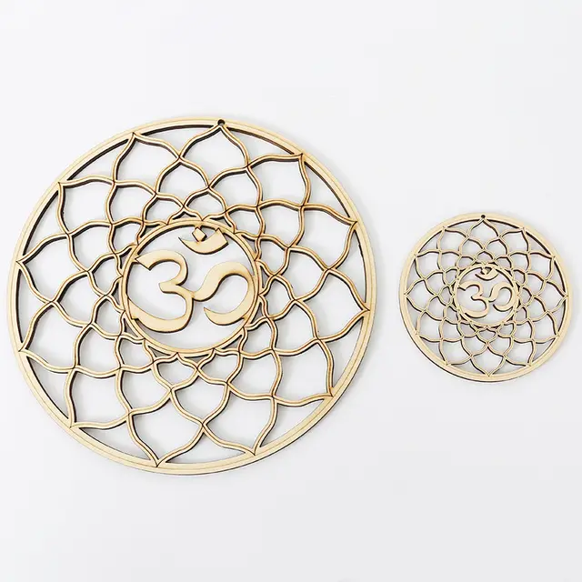 Wooden Crafts Geometric Wall Art Patterns Meditation Decorations 8 - Shop at LoveMi