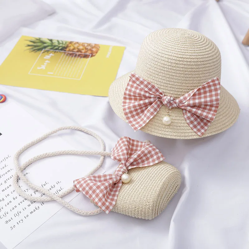 Children's Hats Female Summer Sunscreen Princess Beach Hat Sun Hat Girls Straw Hat Sun Hat Basin Hat Baby Fisherman Hat Beige - Shop at LoveMi