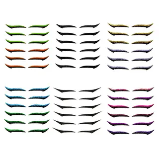 Trendy Big Eye Makeup Natural Sticker Lazy Sticker - 6 Sheets Set