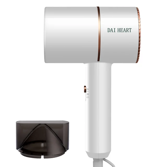 Anion Folding Hair Dryer With Three Levels Of Hot And Cold Air White - Shop at LoveMi
