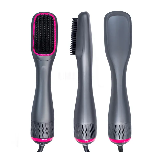 Curling Rod Three in one Hot Air Comb Hair Comb Curler Straight Hair Comb Hair Dryer European Regulations - Shop at LoveMi