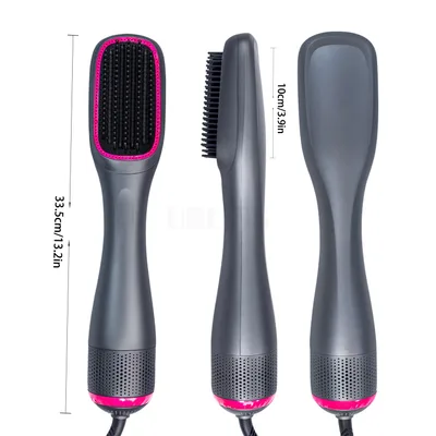 Curling Rod Three in one Hot Air Comb Hair Comb Curler Straight Hair Comb Hair Dryer Uk Regulations - Shop at LoveMi