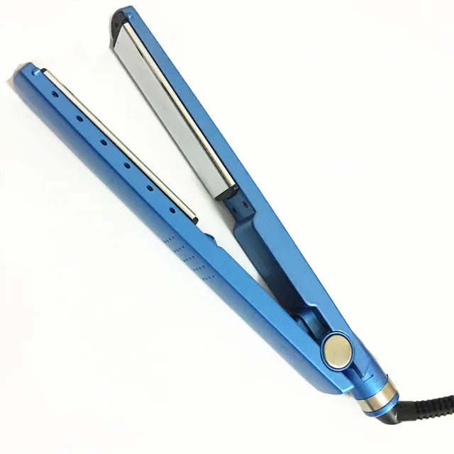 Blue Narrow Nano Titanium Hair Straightener Blue - Shop at LoveMi