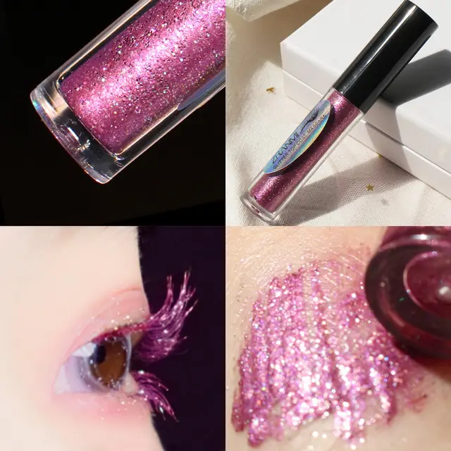 Sequins,Glitter, Snowflakes, Waterproof, Non Smudge, Mascara London Pink Purple - Shop at LoveMi