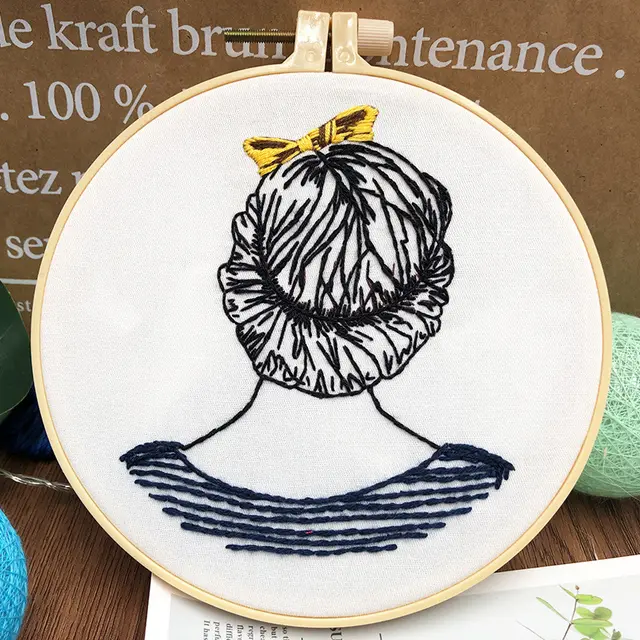 New Embroidery DIY Three dimensional Handmade Beginner Basic Making Fabric Embroidery Material Package Lovely Flower - Shop at LoveMi