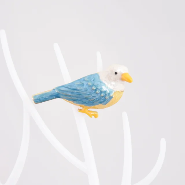 A Little Bird Brooch Cute Japanese Cartoon High End Women''s Brooch Creative Pin Clothing Accessories Blue - Shop at LoveMi