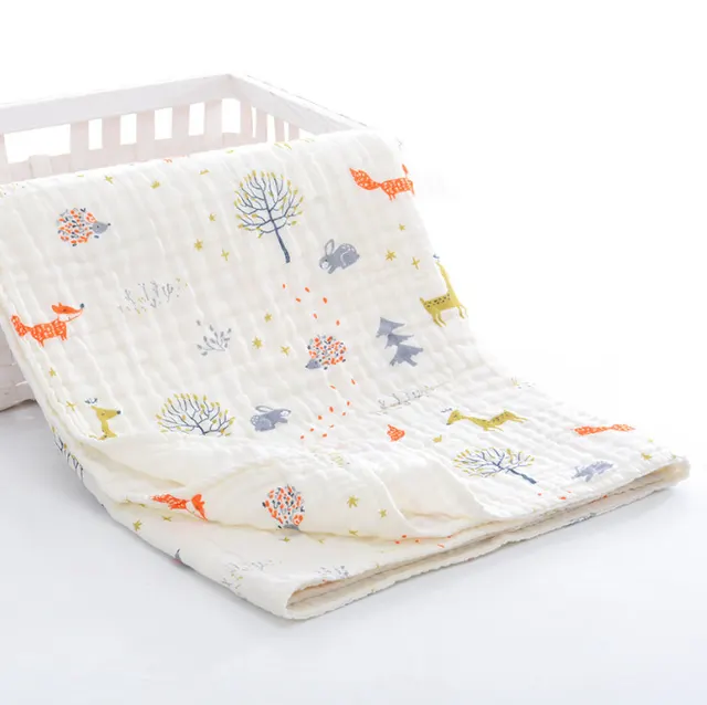 Baby Towel Children's Pure Cotton Gauze Bath Towel Six Layer Pure Cotton Super Soft Bath Towel - Shop at LoveMi