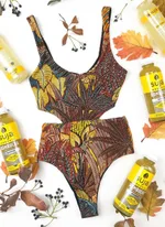 One Piece Swimsuit Sexy Printed Swimming Swimsuit - M-Picture Color - View 1