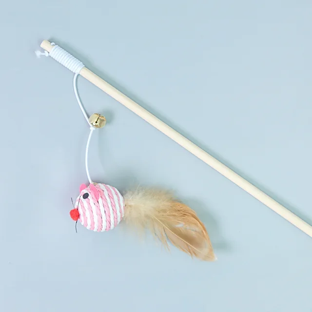 Cat Feather Bell Mouse Toy Cat Feather Bell Mouse Toy Cat Feather Bell Mouse Toy Powder Mouse - Shop at LoveMi