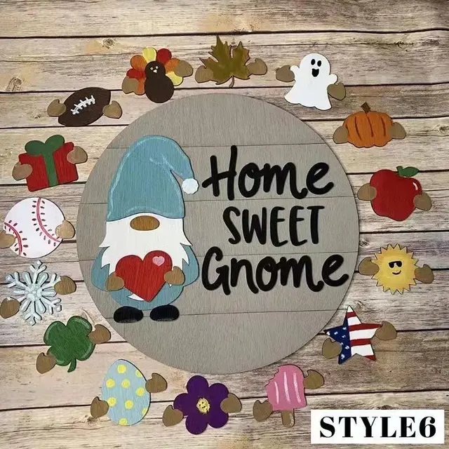 3D Stereo Can Replace A Variety Of Patterns Wooden Welcome Doorplate 5Style - Shop at LoveMi