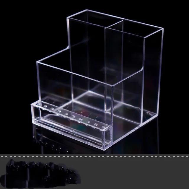 Polishing Machine Storage Rack Nail Tool Storage Box Polishing Head Drill Bit Transparent Finishing Box Transparent - Shop at LoveMi